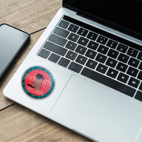 Siamese Cat Sticker, Holographic Glitter Kawaii Neko Decal, 4 pcs - Picture 5 of 6